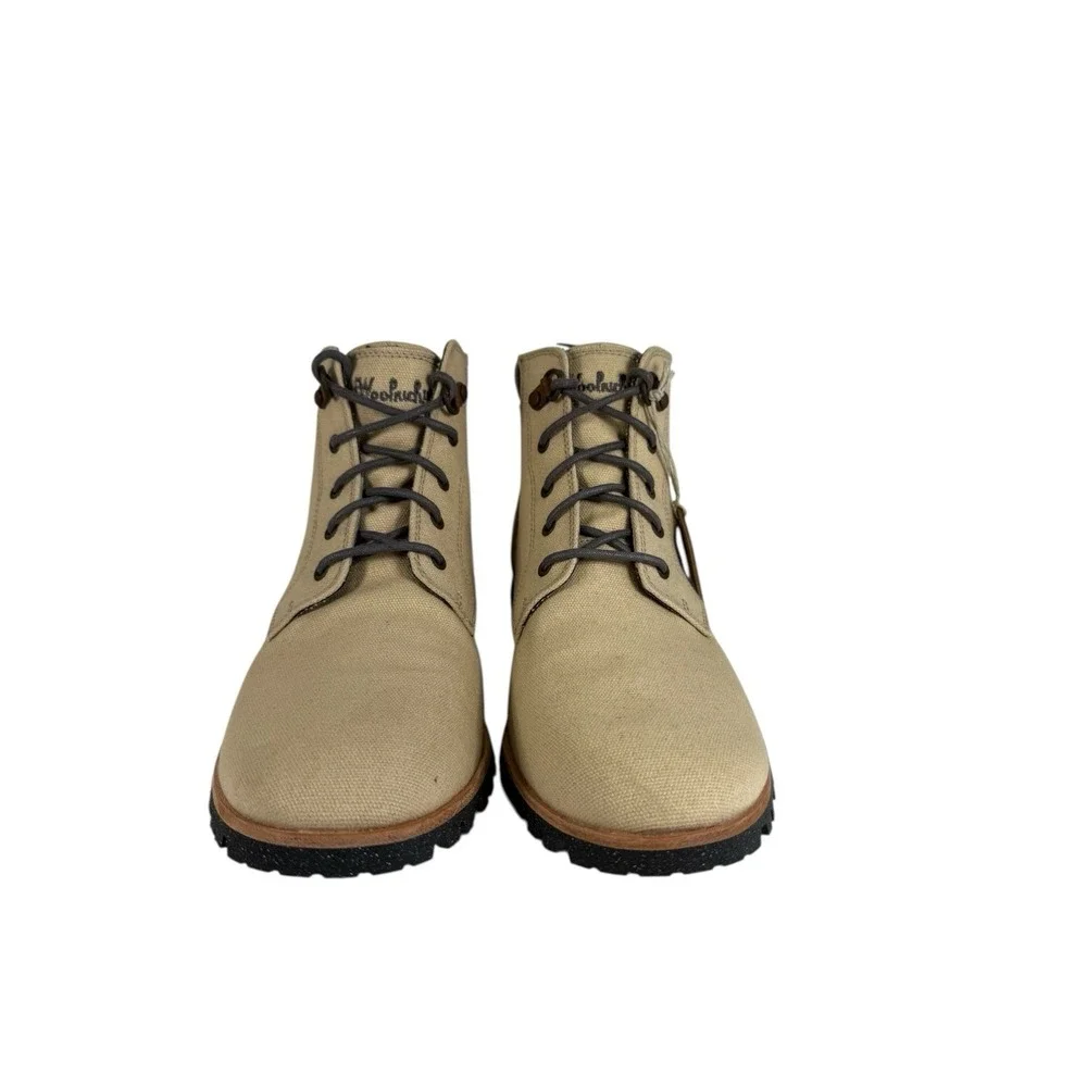 Woolrich Boots Mens 6 Chukka‎ Ankle Booties Beige Lace Up Round Toe